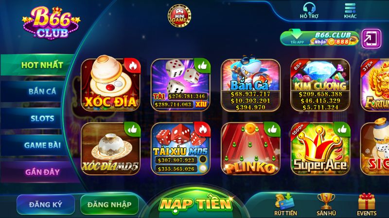 Trang chủ cổng game tài xỉu B66 